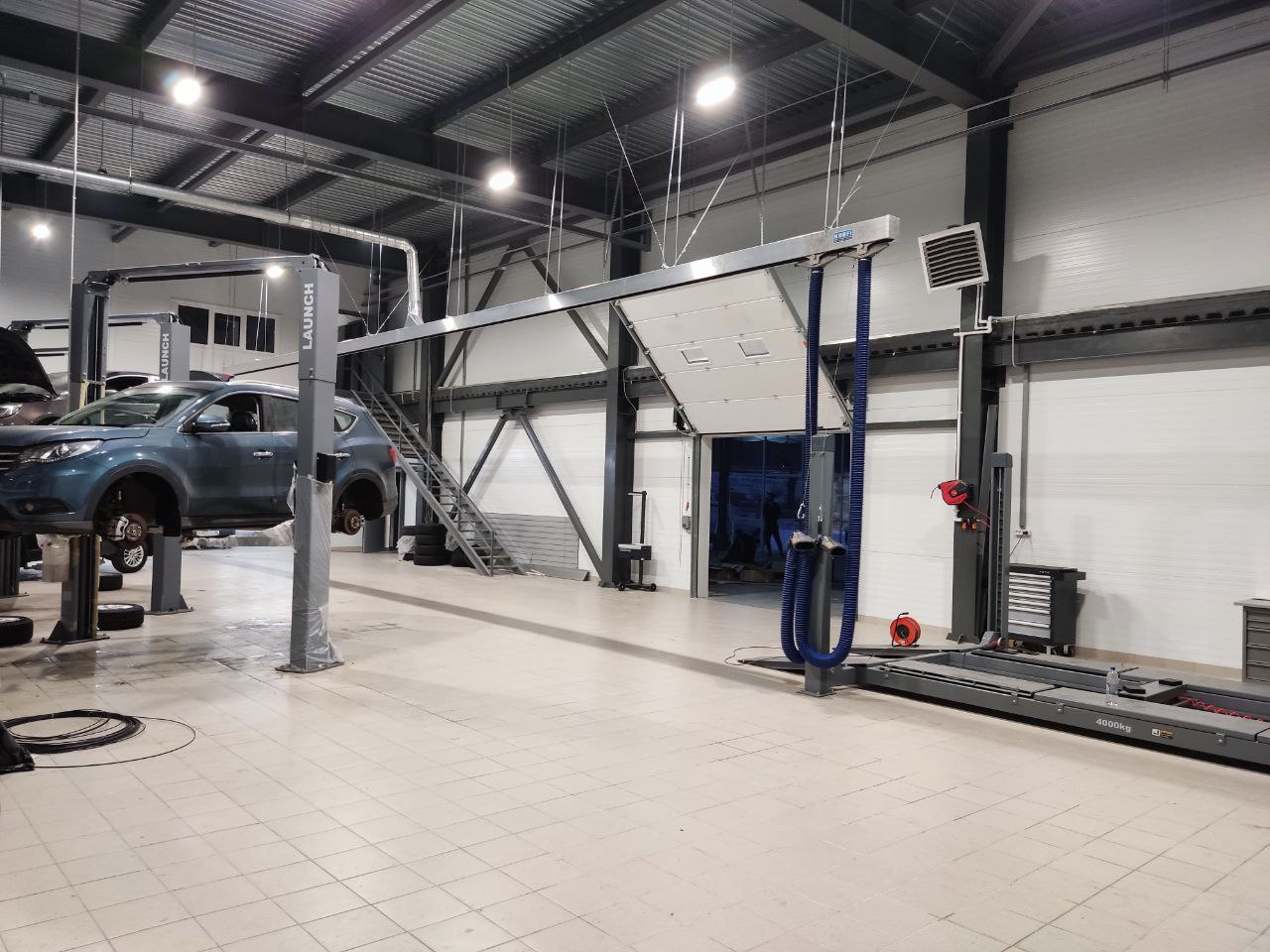 Фото монтаж установки удаления выхлопных газов грузовой 16