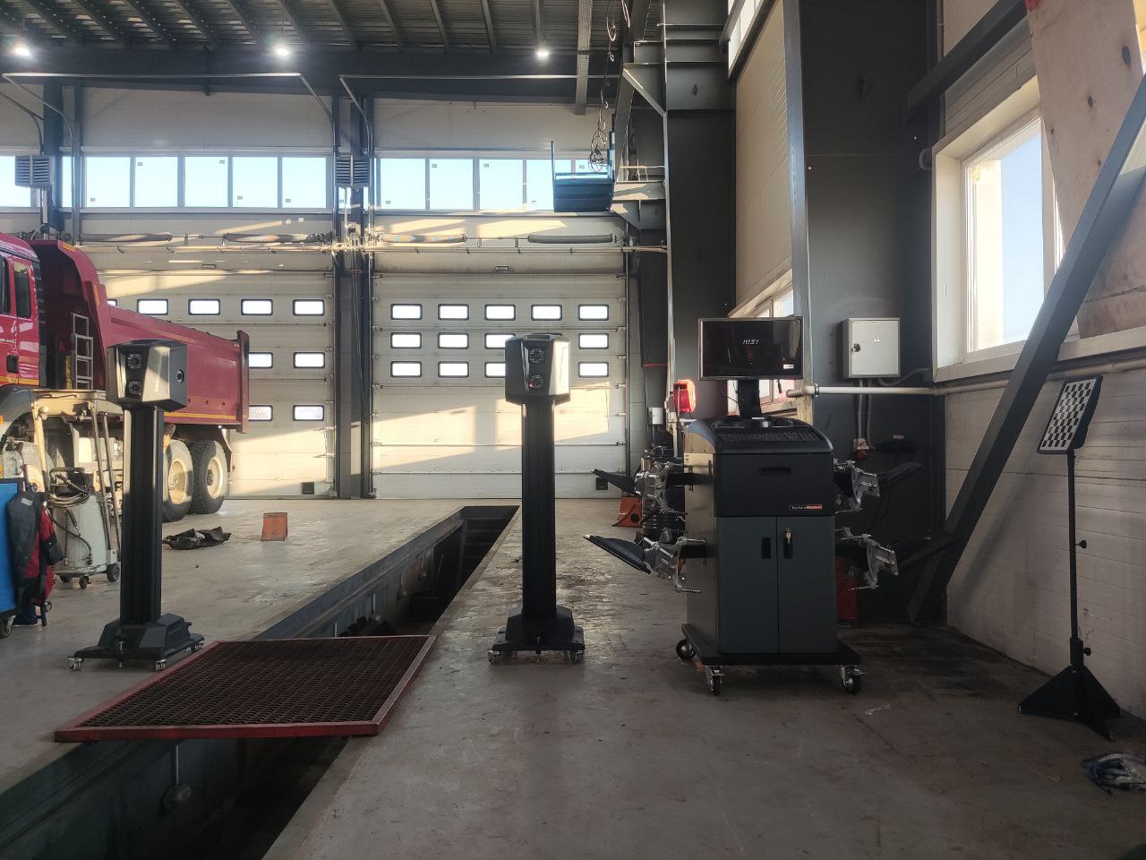 Фото подключение и настройка стенда сход развал ТЕХНОВЕКТОР 1