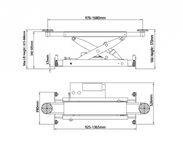 RJ-10A Траверса пневмогидравлическая 4.5 т. RJ-10A Траверса пневмогидравлическая 4.5 т.