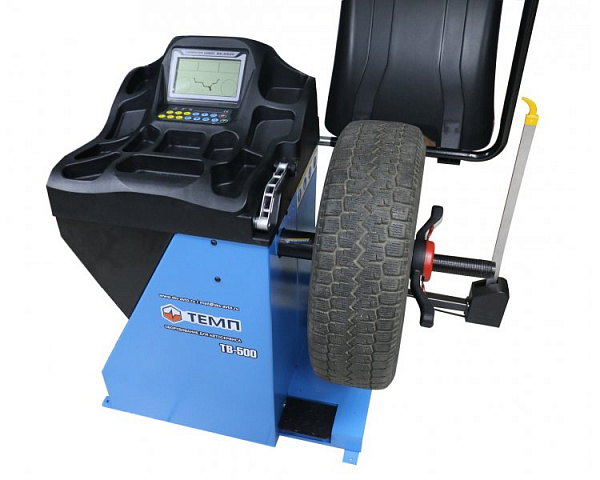Автоматический балансировочный станок, 2 электронные линейки синий ТЕМП ТВ-500 220V C Автоматический балансировочный станок, 2 электронные линейки синий ТЕМП ТВ-500 220V C